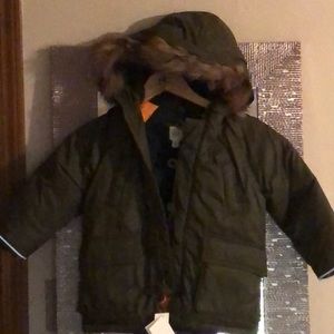 NWT Gap Olive Green 3T Boys Winter Coat